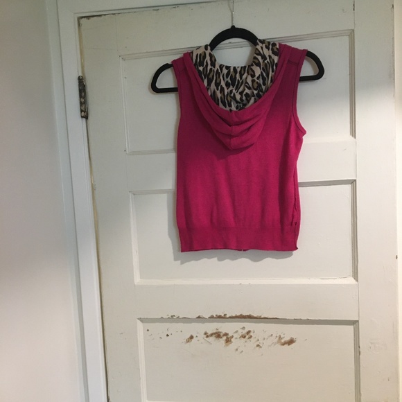 Knitwit Hooded Zip up Sweater Vest - Picture 2 of 2